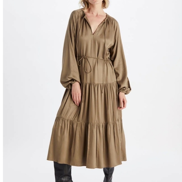 NWOT Neu Nomads Alka Dress XS Khaki - Picture 1 of 12
